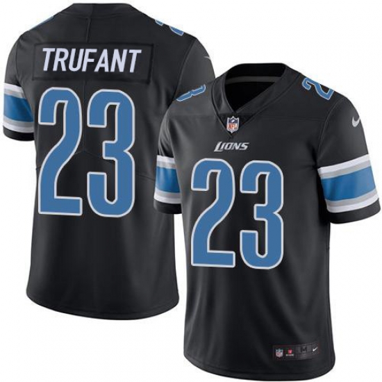 Nike Detroit Lions 23 Desmond Trufant Black Men Stitched NFL Limited Rush Jersey Nike Detroit Lions 23 Desmond Trufant Black Men Stitched NFL Limited Rush Jersey