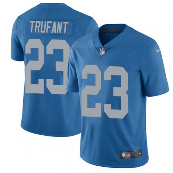 Nike Detroit Lions 23 Desmond Trufant Blue Throwback Men Stitched NFL Vapor Untouchable Limited Jersey Nike Detroit Lions 23 Desmond Trufant Blue Throwback Men Stitched NFL Vapor Untouchable Limited Jersey