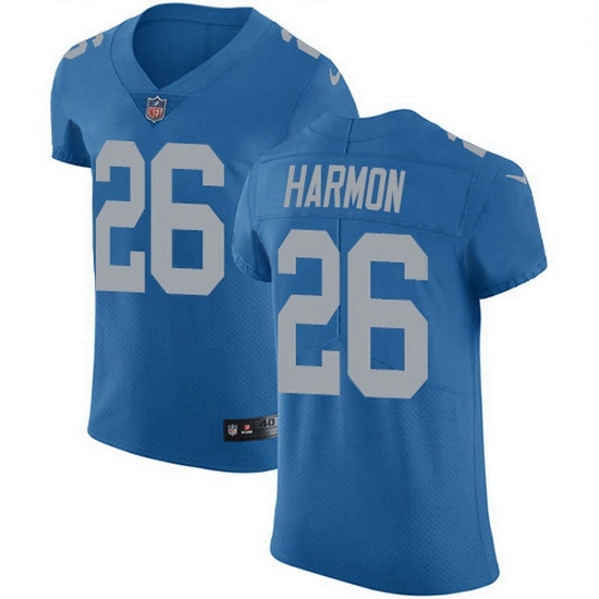 Nike Detroit Lions 26 Duron Harmon Blue Throwback Men Stitched NFL Vapor Untouchable Elite Jersey Nike Detroit Lions 26 Duron Harmon Blue Throwback Men Stitched NFL Vapor Untouchable Elite Jersey