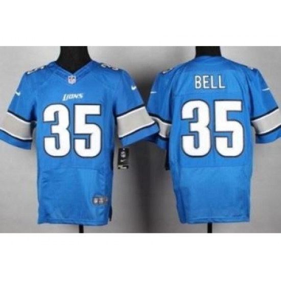 Nike Detroit Lions 35 Joique Bell Blue Elite NFL Jersey Nike Detroit Lions 35 Joique Bell Blue Elite NFL Jersey