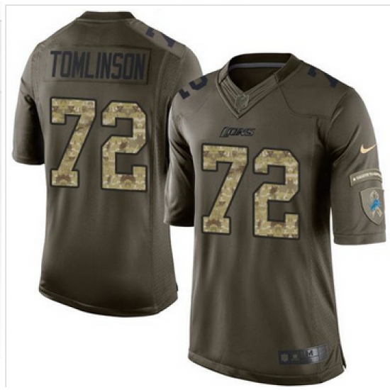 Nike Detroit Lions #72 Laken Tomlinson Green Men 27s Stitched NFL Limited Salute To Service Jersey Nike Detroit Lions #72 Laken Tomlinson Green Men 27s Stitched NFL Limited Salute To Service Jersey