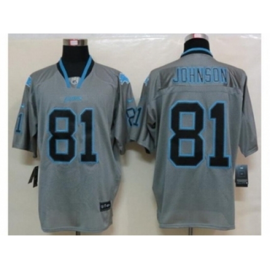 Nike Detroit Lions 81 Calvin Johnson Grey Elite Lights Out NFL Jersey Nike Detroit Lions 81 Calvin Johnson Grey Elite Lights Out NFL Jersey