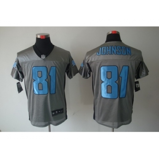 Nike Detroit Lions 81 Calvin Johnson Grey Elite Shadow NFL Jersey Nike Detroit Lions 81 Calvin Johnson Grey Elite Shadow NFL Jersey