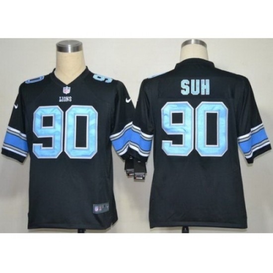 Nike Detroit Lions 90 Ndamukong Suh Black Game NFL Jersey Nike Detroit Lions 90 Ndamukong Suh Black Game NFL Jersey