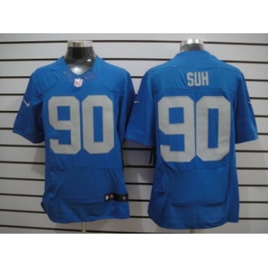 Nike Detroit Lions 90 Ndamukong Suh Blue Elite Alternate NFL Jersey Nike Detroit Lions 90 Ndamukong Suh Blue Elite Alternate NFL Jersey