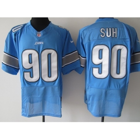 Nike Detroit Lions 90 Ndamukong Suh Blue Elite NFL Jersey Nike Detroit Lions 90 Ndamukong Suh Blue Elite NFL Jersey