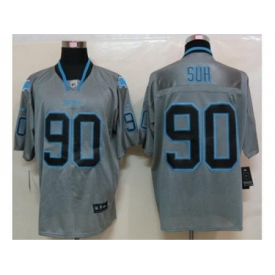 Nike Detroit Lions 90 Ndamukong Suh Grey Elite Lights Out NFL Jersey Nike Detroit Lions 90 Ndamukong Suh Grey Elite Lights Out NFL Jersey