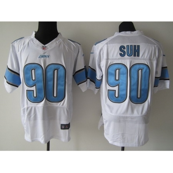 Nike Detroit Lions 90 Ndamukong Suh White Elite NFL Jersey Nike Detroit Lions 90 Ndamukong Suh White Elite NFL Jersey