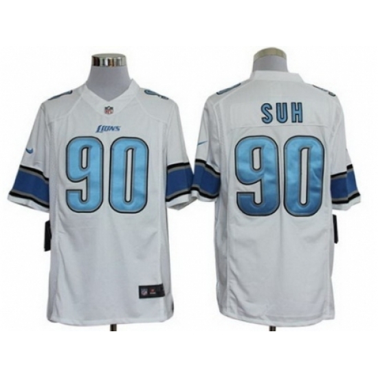 Nike Detroit Lions 90 Ndamukong Suh White Limited NFL Jersey Nike Detroit Lions 90 Ndamukong Suh White Limited NFL Jersey