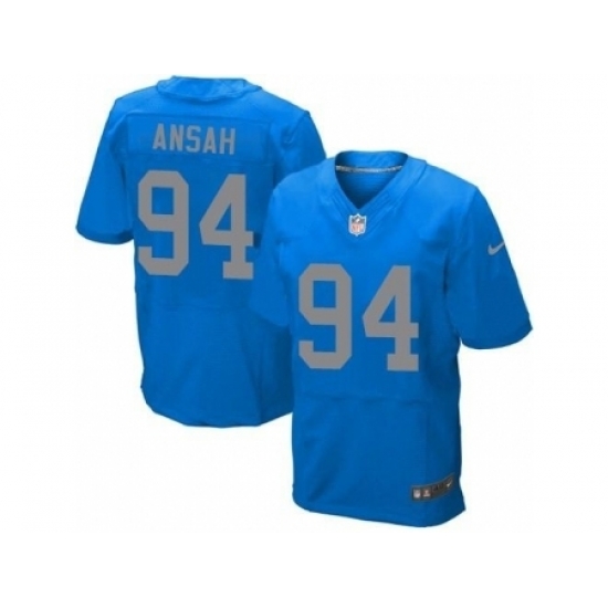 Nike Detroit Lions 94 Ziggy Ansah Blue Elite Alternate NFL Jersey Nike Detroit Lions 94 Ziggy Ansah Blue Elite Alternate NFL Jersey