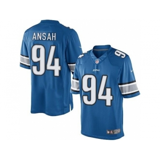 Nike Detroit Lions 94 Ziggy Ansah Blue Limited NFL Jersey Nike Detroit Lions 94 Ziggy Ansah Blue Limited NFL Jersey
