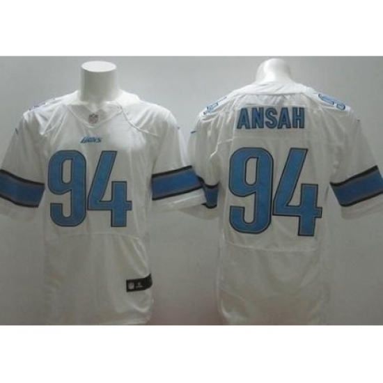 Nike Detroit Lions 94 Ziggy Ansah White Elite NFL Jersey Nike Detroit Lions 94 Ziggy Ansah White Elite NFL Jersey