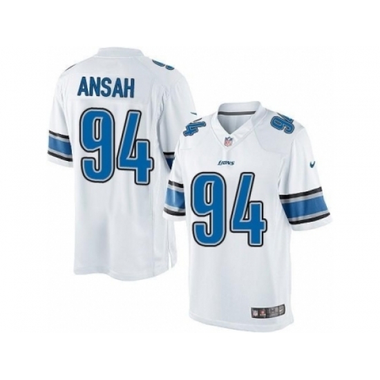 Nike Detroit Lions 94 Ziggy Ansah White Limited NFL Jersey Nike Detroit Lions 94 Ziggy Ansah White Limited NFL Jersey