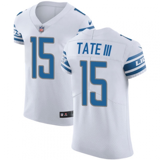 Nike Lions #15 Golden Tate III White Mens Stitched NFL Vapor Untouchable Elite Jersey Nike Lions #15 Golden Tate III White Mens Stitched NFL Vapor Untouchable Elite Jersey
