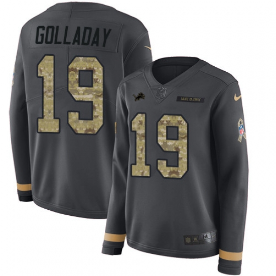 Nike Lions #19 Kenny Golladay Anthracite Salute to Service Jersey Nike Lions #19 Kenny Golladay Anthracite Salute to Service Jersey