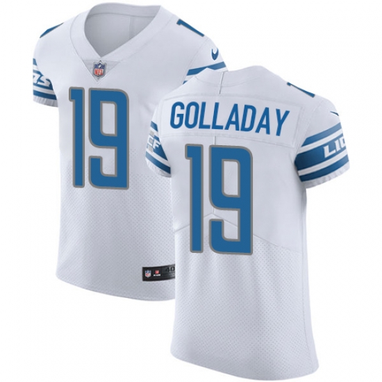 Nike Lions #19 Kenny Golladay White Mens Stitched NFL Vapor Untouchable Elite Jersey Nike Lions #19 Kenny Golladay White Mens Stitched NFL Vapor Untouchable Elite Jersey