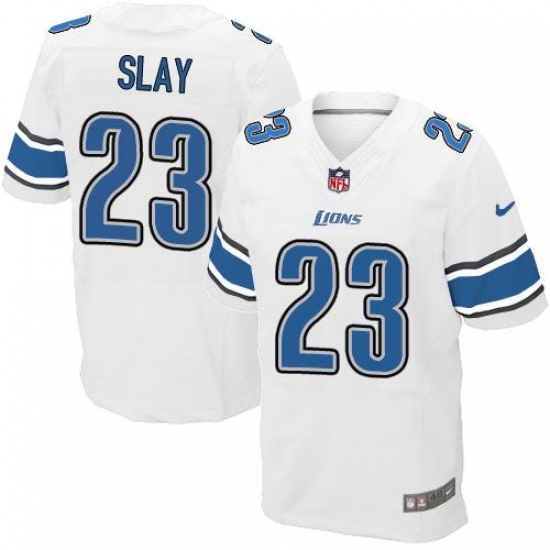 Nike Lions #23 Darius Slay White Mens Stitched NFL Elite Jersey Nike Lions #23 Darius Slay White Mens Stitched NFL Elite Jersey