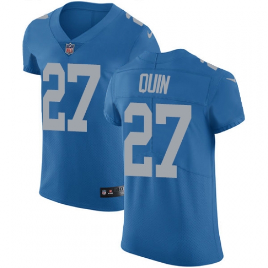 Nike Lions #27 Glover Quin Blue Throwback Mens Stitched NFL Vapor Untouchable Elite Jersey Nike Lions #27 Glover Quin Blue Throwback Mens Stitched NFL Vapor Untouchable Elite Jersey