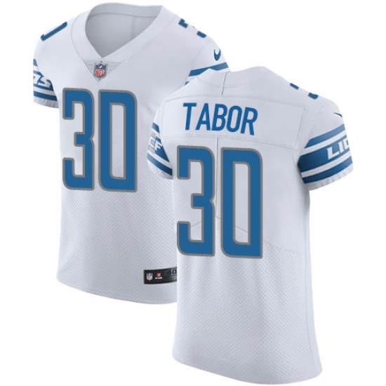 Nike Lions #30 Teez Tabor White Mens Stitched NFL Vapor Untouchable Elite Jersey Nike Lions #30 Teez Tabor White Mens Stitched NFL Vapor Untouchable Elite Jersey