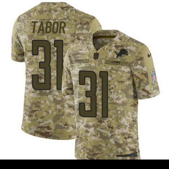 Nike Lions #31 Teez Tabor Camo Mens Stitched NFL Limited 2018 Salute To Service Jersey Nike Lions #31 Teez Tabor Camo Mens Stitched NFL Limited 2018 Salute To Service Jersey