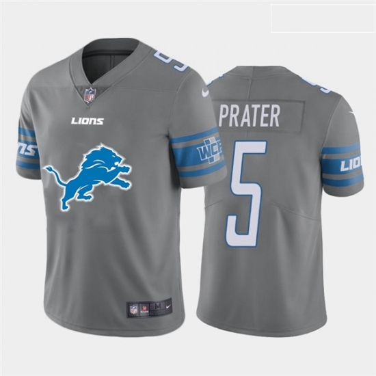 Nike Lions 5 Matt Prater Gray Team Big Logo Vapor Untouchable Limited Jersey Nike Lions 5 Matt Prater Gray Team Big Logo Vapor Untouchable Limited Jersey