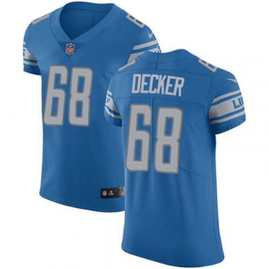Nike Lions #68 Taylor Decker Blue Team Color Mens Stitched NFL Vapor Untouchable Elite Jersey Nike Lions #68 Taylor Decker Blue Team Color Mens Stitched NFL Vapor Untouchable Elite Jersey