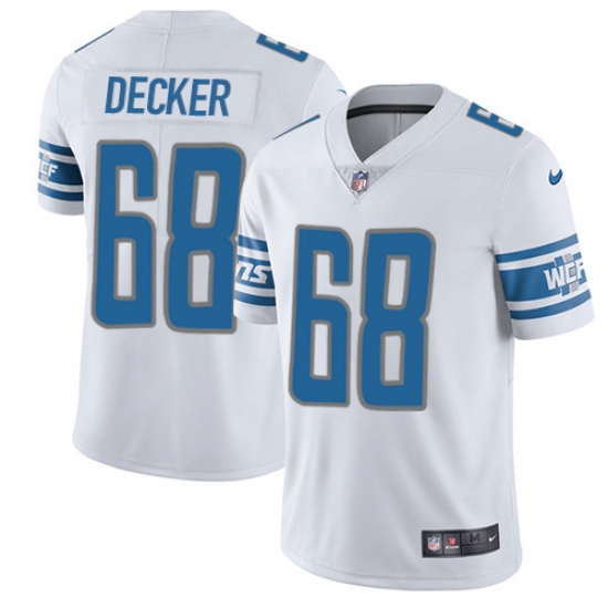 Nike Lions #68 Taylor Decker White Mens Stitched NFL Limited Jersey Nike Lions #68 Taylor Decker White Mens Stitched NFL Limited Jersey