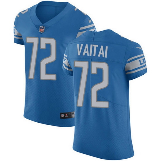 Nike Lions 72 Halapoulivaati Vaitai Blue Team Color Men Stitched NFL Vapor Untouchable Elite Jersey Nike Lions 72 Halapoulivaati Vaitai Blue Team Color Men Stitched NFL Vapor Untouchable Elite Jersey