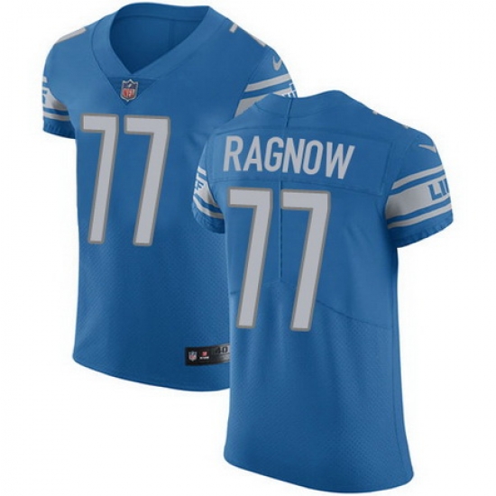 Nike Lions #77 Frank Ragnow Blue Team Color Mens Stitched NFL Vapor Untouchable Elite Jersey Nike Lions #77 Frank Ragnow Blue Team Color Mens Stitched NFL Vapor Untouchable Elite Jersey