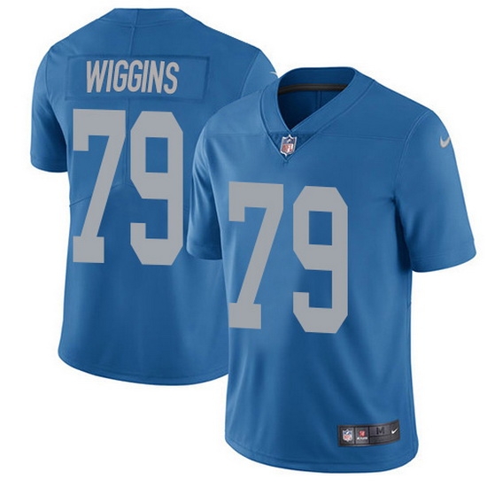 Nike Lions 79 Kenny Wiggins Blue Throwback Men Stitched NFL Vapor Untouchable Limited Jersey Nike Lions 79 Kenny Wiggins Blue Throwback Men Stitched NFL Vapor Untouchable Limited Jersey
