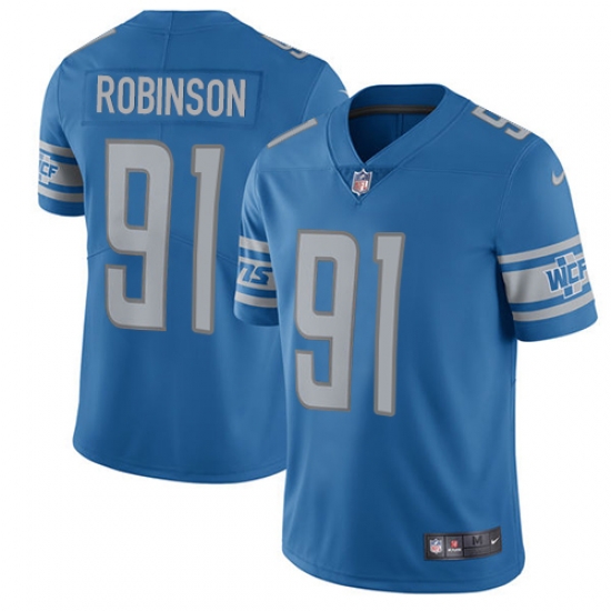 Nike Lions #91 Ashawn Robinson Blue Team Color Mens Stitched NFL Vapor Untouchable Limited Jersey Nike Lions #91 Ashawn Robinson Blue Team Color Mens Stitched NFL Vapor Untouchable Limited Jersey