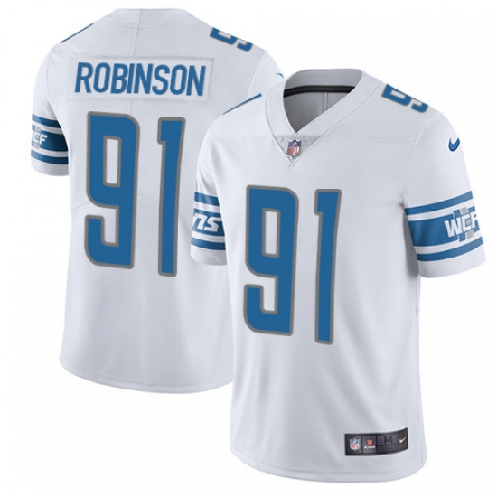 Nike Lions #91 Ashawn Robinson White Mens Stitched NFL Vapor Untouchable Limited Jersey Nike Lions #91 Ashawn Robinson White Mens Stitched NFL Vapor Untouchable Limited Jersey