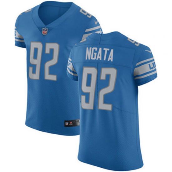 Nike Lions #92 Haloti Ngata Blue Team Color Mens Stitched NFL Vapor Untouchable Elite Jersey Nike Lions #92 Haloti Ngata Blue Team Color Mens Stitched NFL Vapor Untouchable Elite Jersey