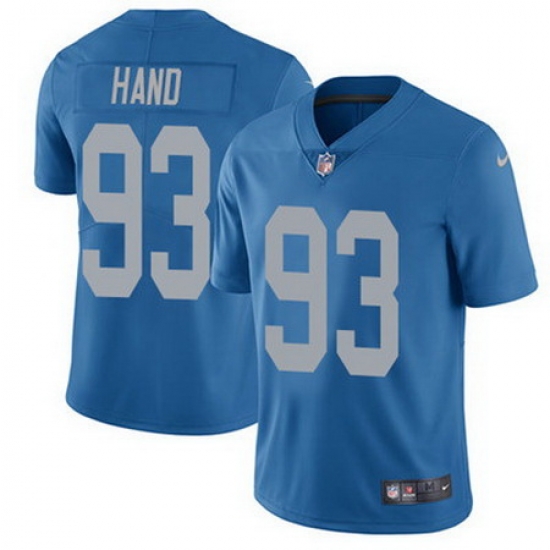 Nike Lions #93 Da Shawn Hand Blue Throwback Mens Stitched NFL Vapor Untouchable Limited Jersey Nike Lions #93 Da Shawn Hand Blue Throwback Mens Stitched NFL Vapor Untouchable Limited Jersey