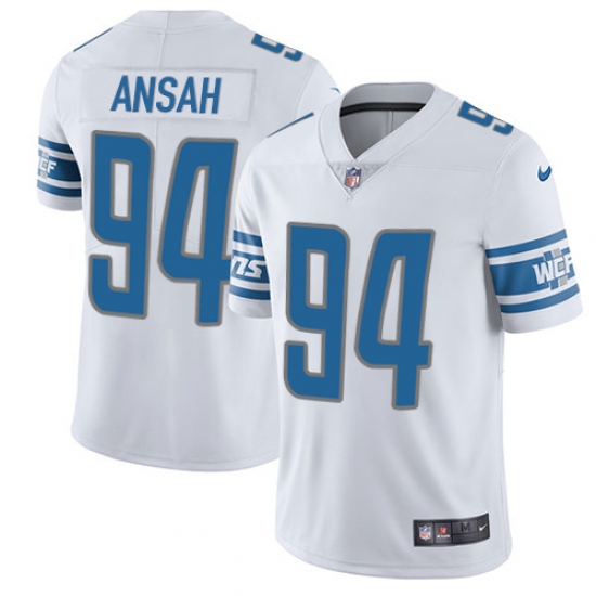 Nike Lions #94 Ziggy Ansah White Mens Stitched NFL Vapor Untouchable Limited Jersey Nike Lions #94 Ziggy Ansah White Mens Stitched NFL Vapor Untouchable Limited Jersey