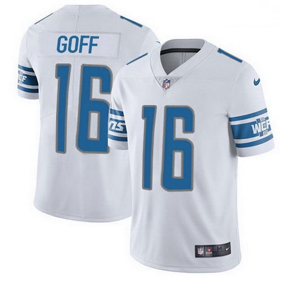 Youth Detroit Lions 16 Jared Goff White Men Stitched NFL Limited Rush Jersey Youth Detroit Lions 16 Jared Goff White Men Stitched NFL Limited Rush Jersey