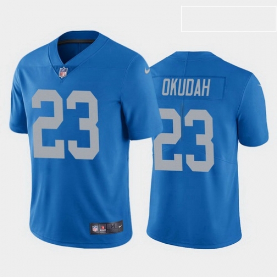 men jeff okudah detroit lions blue vapor limited jersey men jeff okudah detroit lions blue vapor limited jersey
