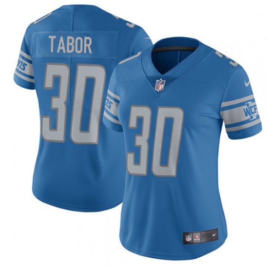 Nike Lions #30 Teez Tabor Light Blue Team Color Womens Stitched NFL Vapor Untouchable Limited Jersey Nike Lions #30 Teez Tabor Light Blue Team Color Womens Stitched NFL Vapor Untouchable Limited Jersey