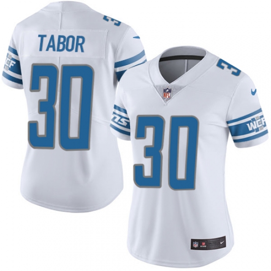 Nike Lions #30 Teez Tabor White Womens Stitched NFL Vapor Untouchable Limited Jersey Nike Lions #30 Teez Tabor White Womens Stitched NFL Vapor Untouchable Limited Jersey