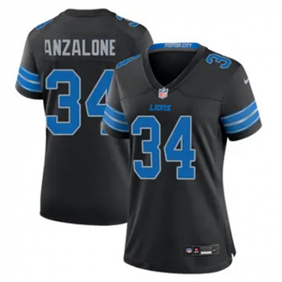 Women Detroit Lions Alex Anzalone #34 Black Vapor Stitched Nike NFL Jersey Women Detroit Lions Alex Anzalone #34 Black Vapor Stitched Nike NFL Jersey