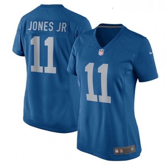 Womens Nike Detroit Lions 11 Marvin Jones Jr Game Blue Alternate NFL Jersey Womens Nike Detroit Lions 11 Marvin Jones Jr Game Blue Alternate NFL Jersey