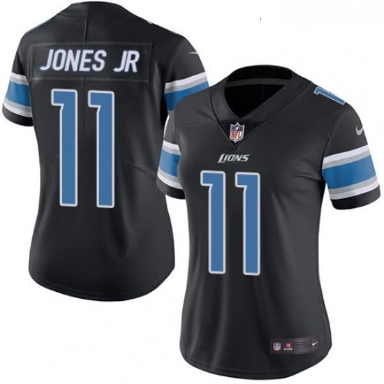 Womens Nike Detroit Lions 11 Marvin Jones Jr Limited Black Rush Vapor Untouchable NFL Jersey Womens Nike Detroit Lions 11 Marvin Jones Jr Limited Black Rush Vapor Untouchable NFL Jersey