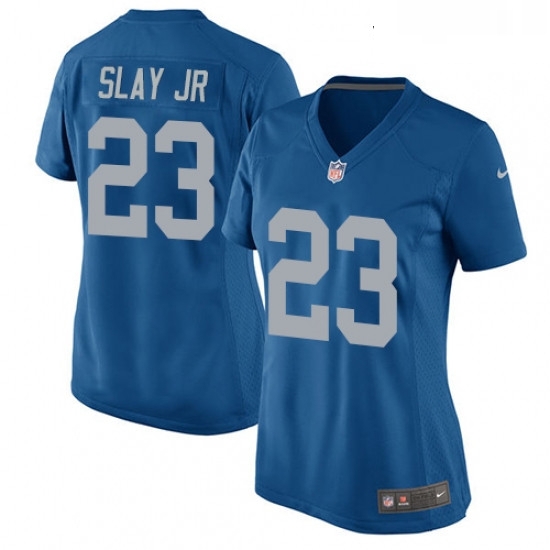 Womens Nike Detroit Lions 23 Darius Slay Jr Game Blue Alternate NFL Jersey Womens Nike Detroit Lions 23 Darius Slay Jr Game Blue Alternate NFL Jersey