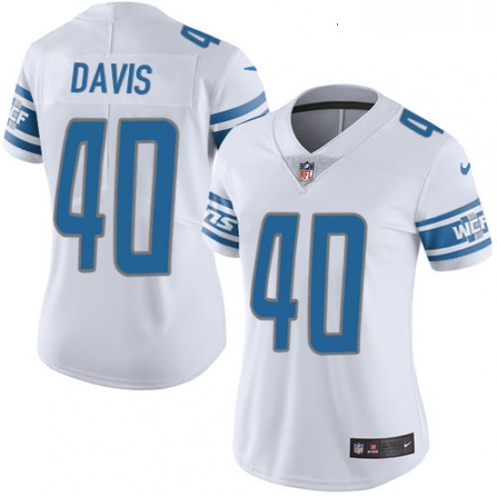 Womens Nike Detroit Lions 40 Jarrad Davis Elite White NFL Jersey Womens Nike Detroit Lions 40 Jarrad Davis Elite White NFL Jersey