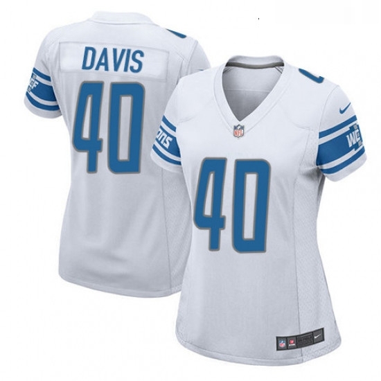 Womens Nike Detroit Lions 40 Jarrad Davis Game White NFL Jersey Womens Nike Detroit Lions 40 Jarrad Davis Game White NFL Jersey