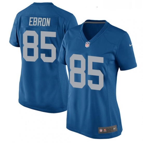 Womens Nike Detroit Lions 85 Eric Ebron Game Blue Alternate NFL Jersey Womens Nike Detroit Lions 85 Eric Ebron Game Blue Alternate NFL Jersey