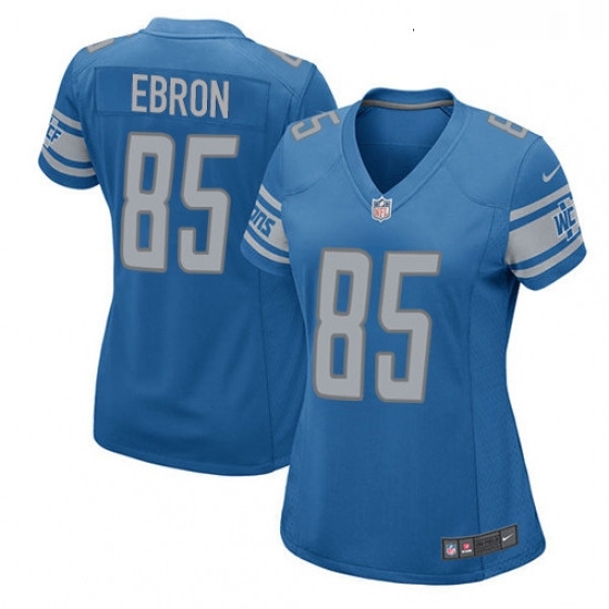Womens Nike Detroit Lions 85 Eric Ebron Game Light Blue Team Color NFL Jersey Womens Nike Detroit Lions 85 Eric Ebron Game Light Blue Team Color NFL Jersey