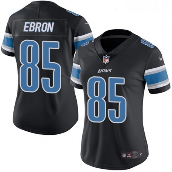 Womens Nike Detroit Lions 85 Eric Ebron Limited Black Rush Vapor Untouchable NFL Jersey Womens Nike Detroit Lions 85 Eric Ebron Limited Black Rush Vapor Untouchable NFL Jersey