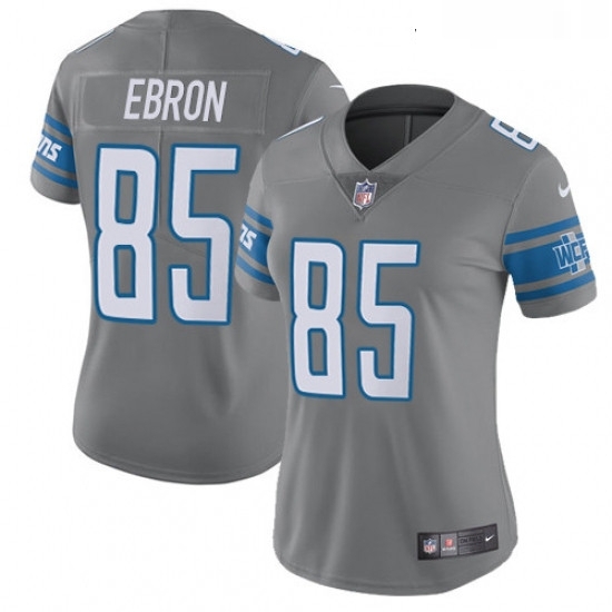 Womens Nike Detroit Lions 85 Eric Ebron Limited Steel Rush Vapor Untouchable NFL Jersey Womens Nike Detroit Lions 85 Eric Ebron Limited Steel Rush Vapor Untouchable NFL Jersey