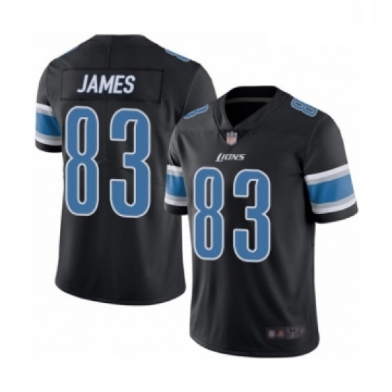 Youth Detroit Lions 83 Jesse James Limited Black Rush Vapor Untouchable Football Jersey Youth Detroit Lions 83 Jesse James Limited Black Rush Vapor Untouchable Football Jersey